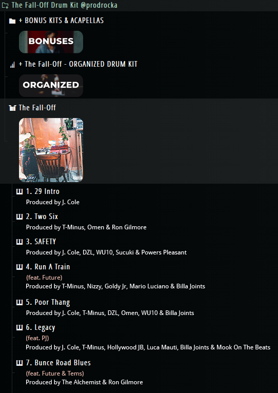 🖤 The Fall-Off Drum Kit